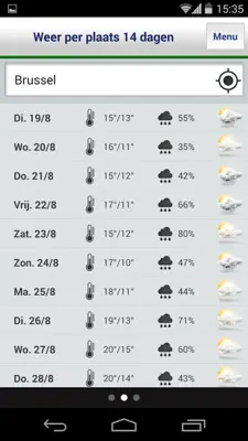 Buienradar android App screenshot 4